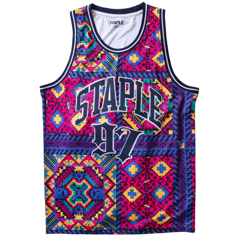 Mesh Basketball Jersey (Purple) S