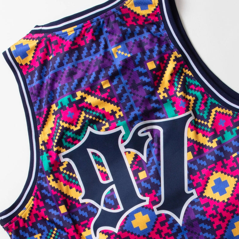 Mesh Basketball Jersey (Purple)