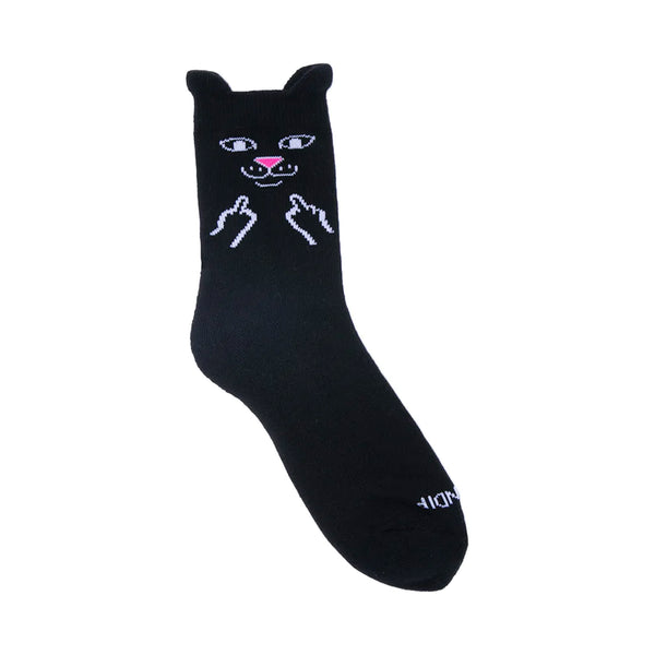 Jerm Face Mid Socks (Black)
