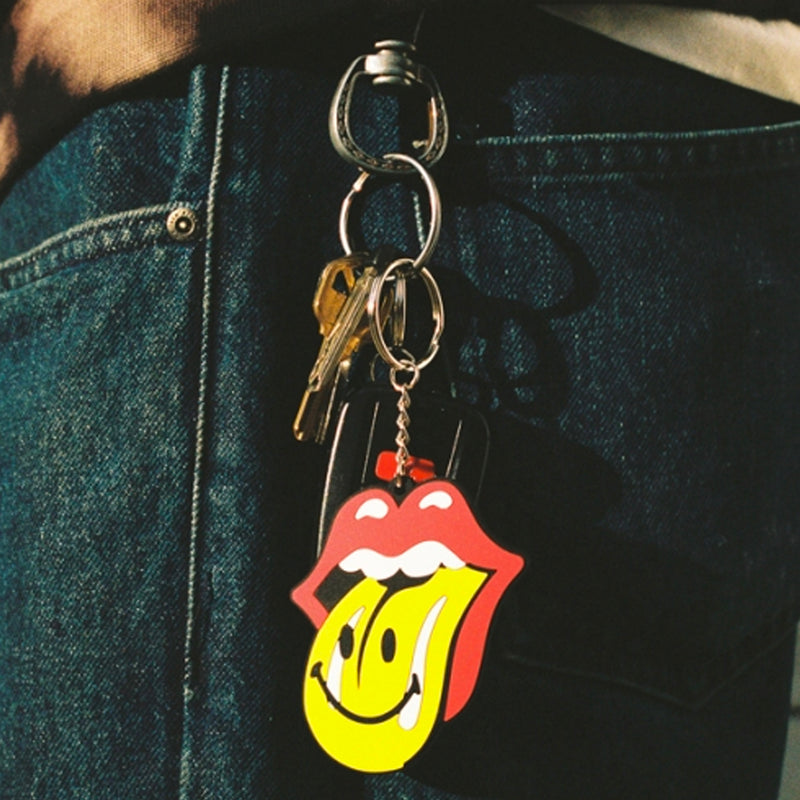 SMILEY® MARKET ROLLING STONES KEYCHAIN