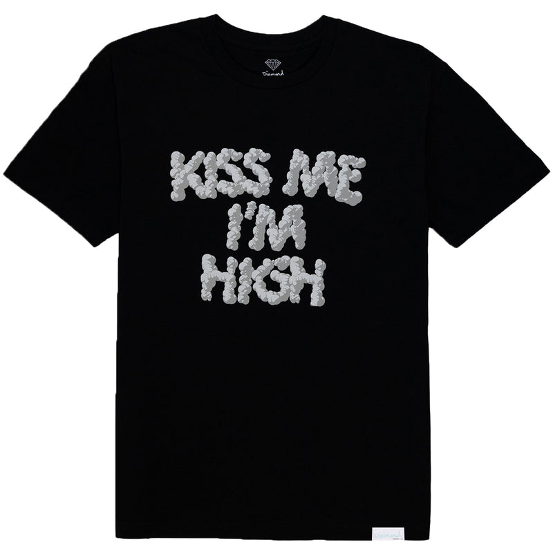 KISS ME IM HIGH TEE  (Black)