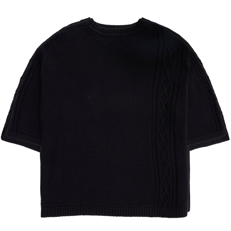 Charlie Mock Neck Knit Shirt (Black)