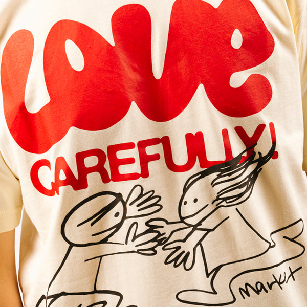 LOVE CAREFULLY TEE (CREAM)