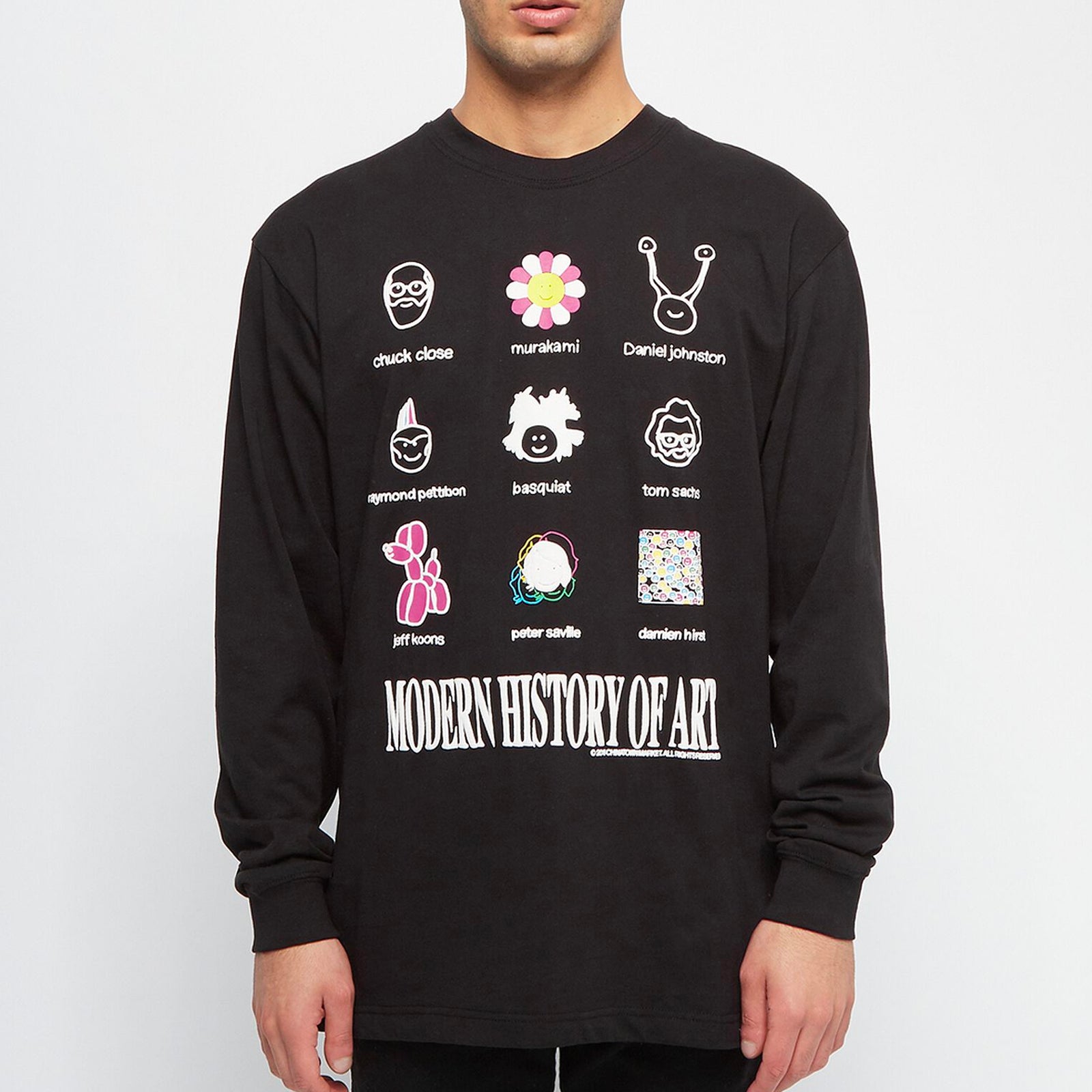 ミュージシャン NICOLE Long Sleeve TEE/BLACK Modern Art LS Tee (Black) – Capsul