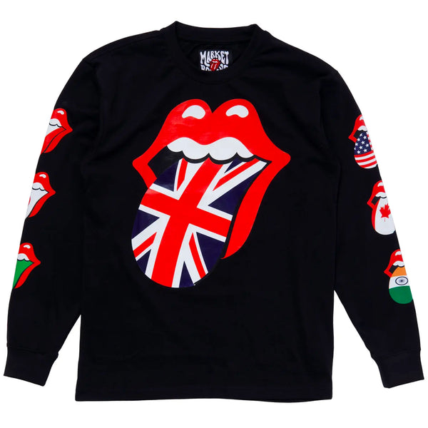 ROLLING STONES WORLD FLAG LS TEE