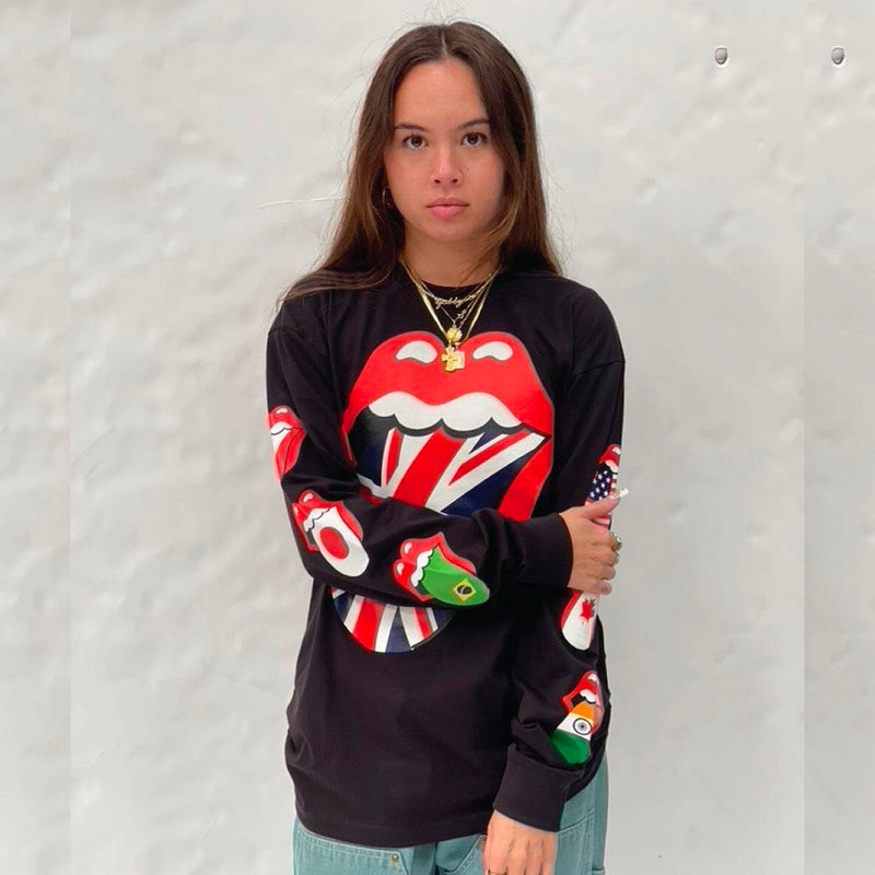 ROLLING STONES WORLD FLAG LS TEE