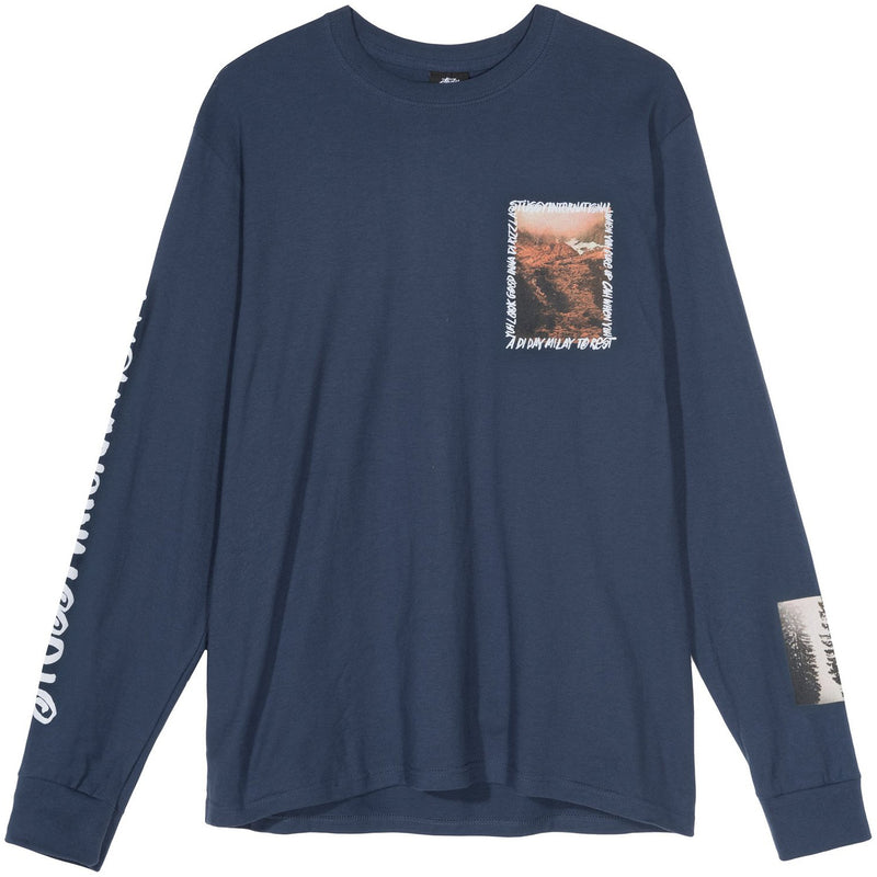 Stussy Great Outdoors LS Tee (Navy)