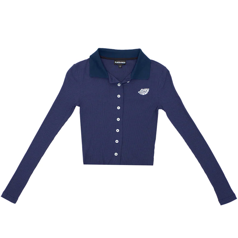 P+F Longsleeve Polo (Navy)