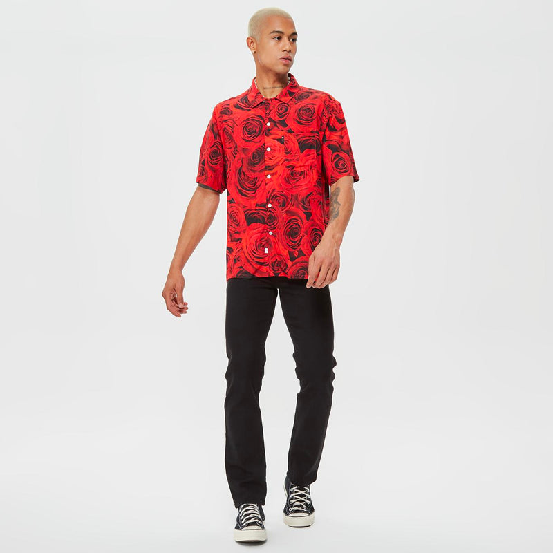 Nature Button Up Shirt (Red)