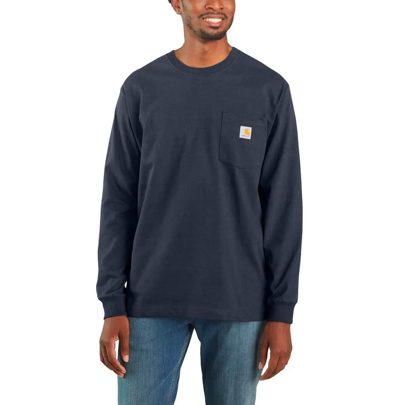 Workwear Pocket LS Tee (Navy)