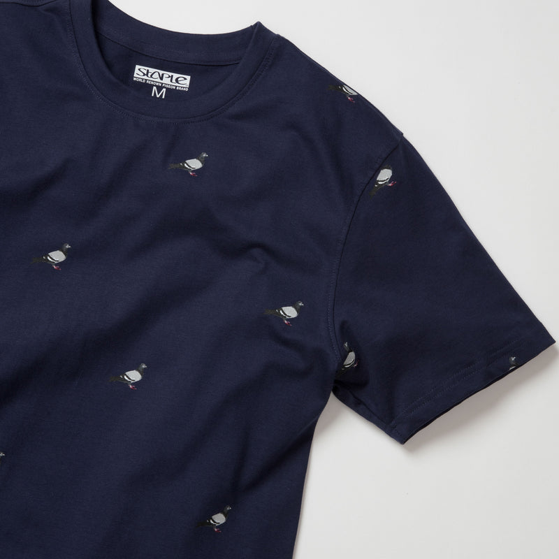 Staple Pigeon All Over Pigeon Tee (Navy)