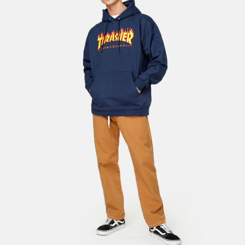 Flame Logo Hoodie (Navy)