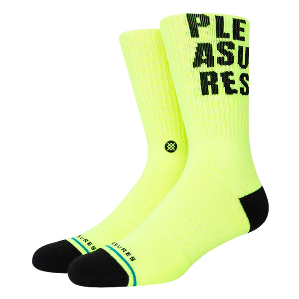 STANCE STACKED LOGO SOCKS (Neon)