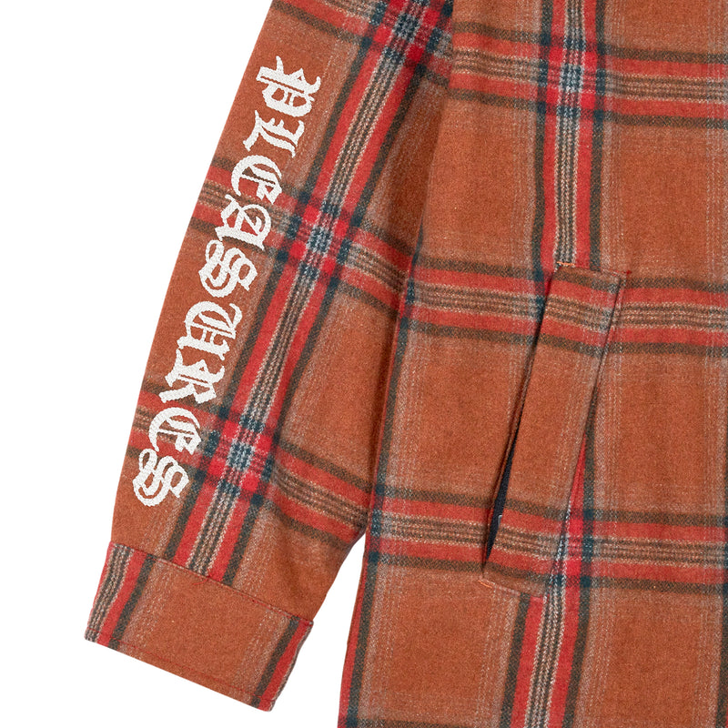 SOUL PLAID TRENCH (Orange)