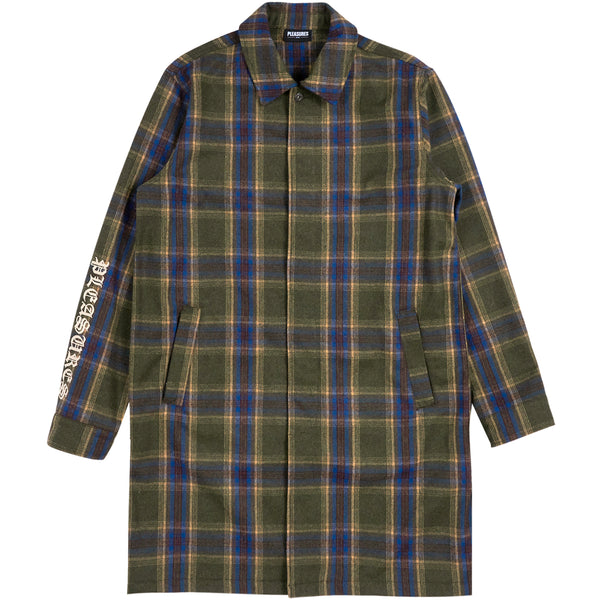 SOUL PLAID TRENCH (Green)