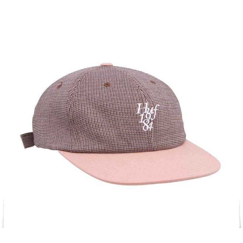 Micro Houndstooth Cap (Dusty Rose)