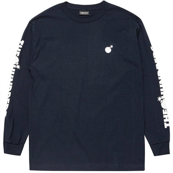 Forever Solid Crest L/S Tee (Navy)