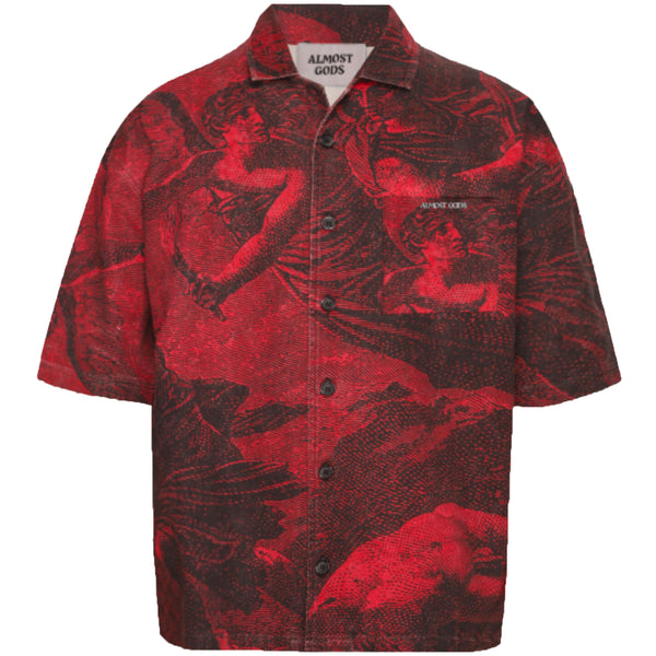 STONEWASHED "PROVIDENCE" SHIRT (RED)