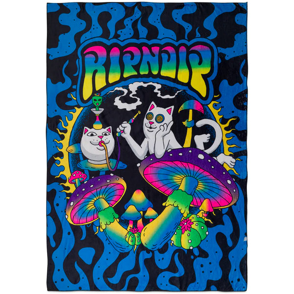 Psychedelic Garden Fleece Blanket (Multi)