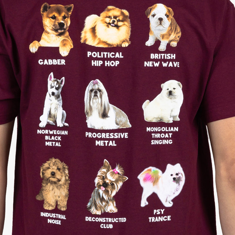 Puppies Tee (Burgundy)