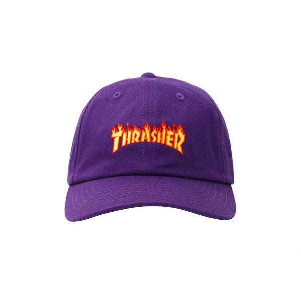 Thrasher Micro Flame Dad Hat (Purple)