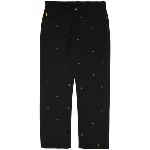 Village Rivet Denim Pants (Black)