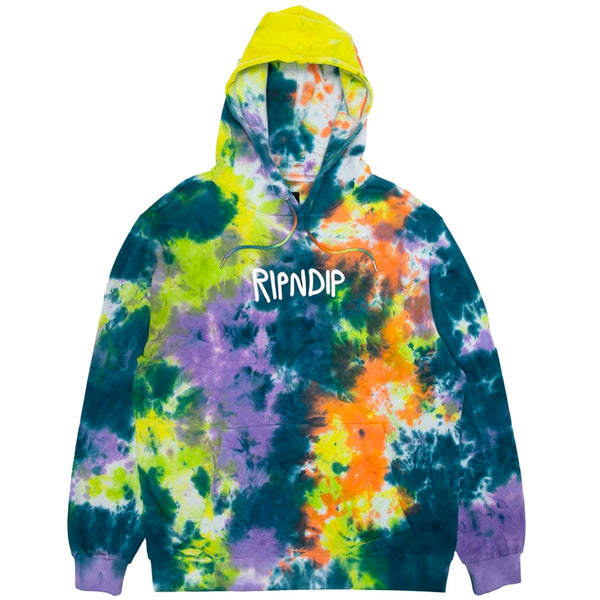 RIPNDIP Rubber Logo Hoodie (Tie Dye)