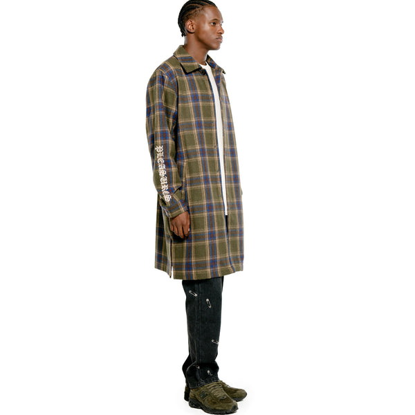 SOUL PLAID TRENCH (Green)