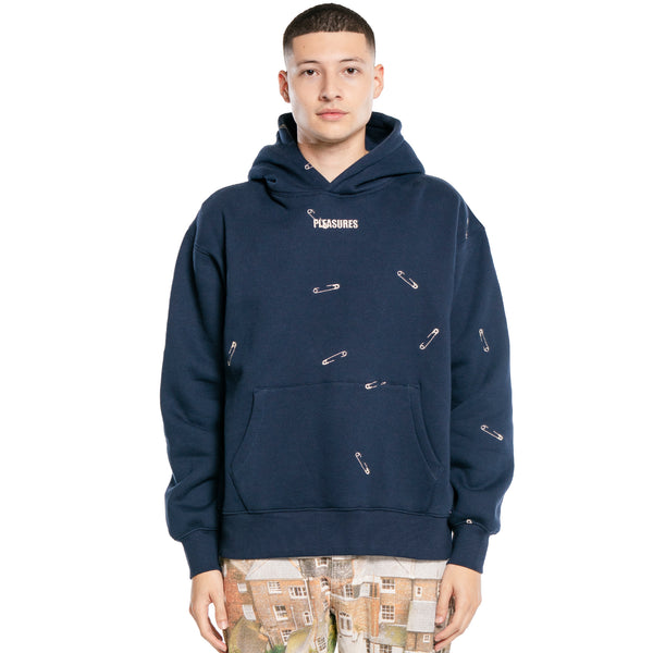 SAFETY PIN HOODIE (Navy)