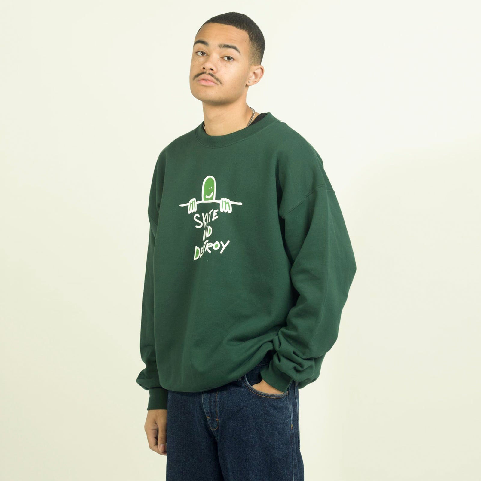 Gonz S.A.D. Logo Sweatshirt (Forest Green) – Capsul