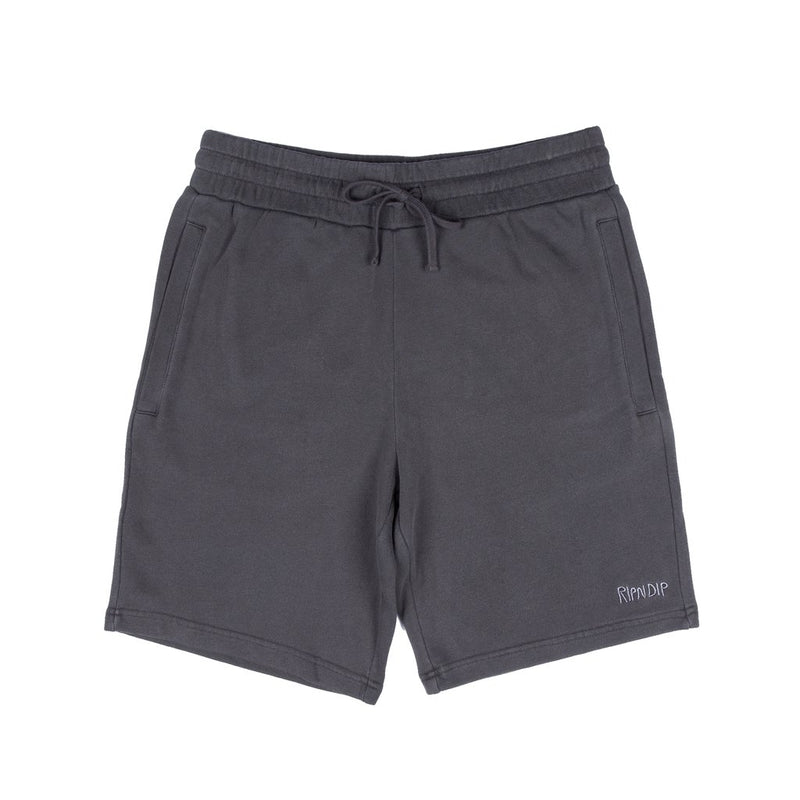 RIPNDIP Peek A Nermal Over Dye Sweat Shorts (Black)