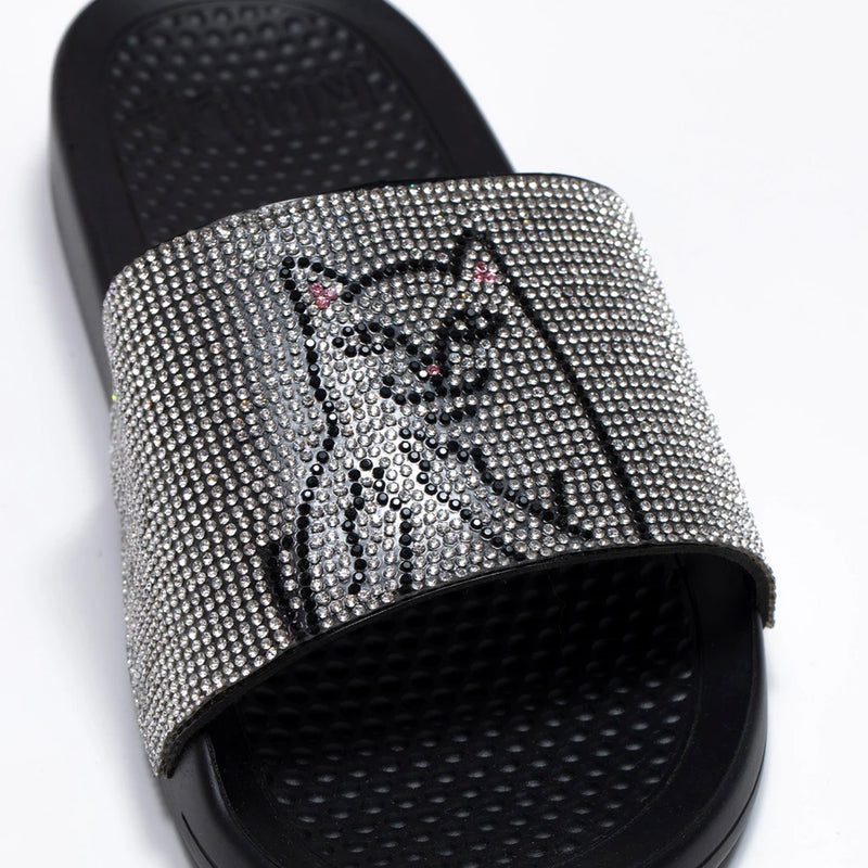 Lord Nermal Slides (Rhinestone Black)