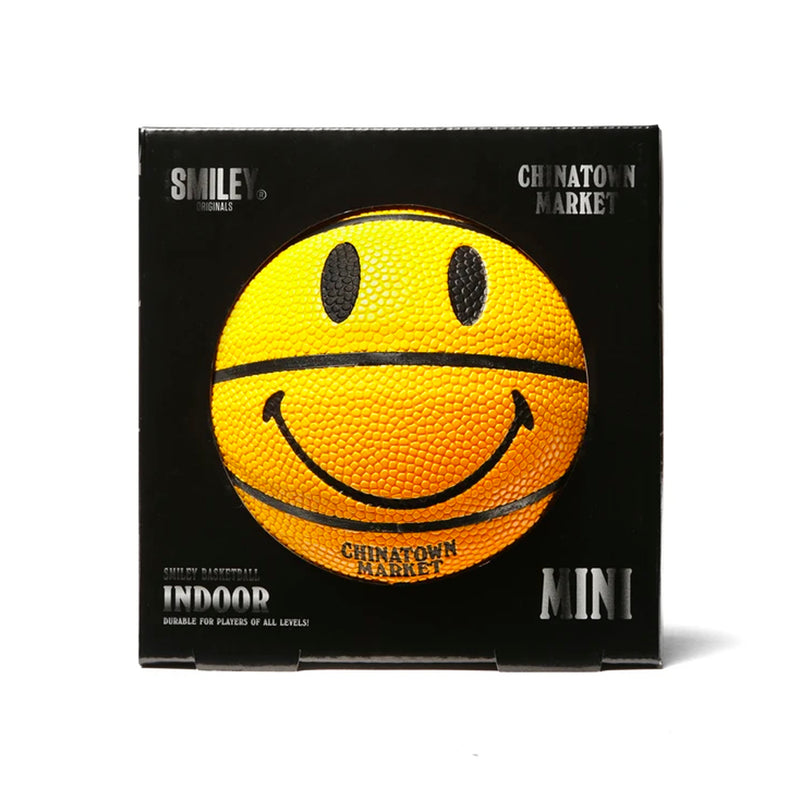 Mini Smiley Basketball + Hoop Set