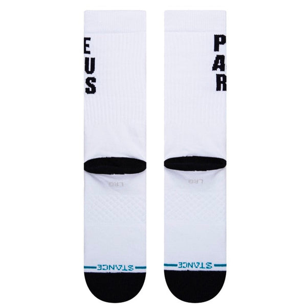 STANCE STACKED LOGO SOCKS (White)