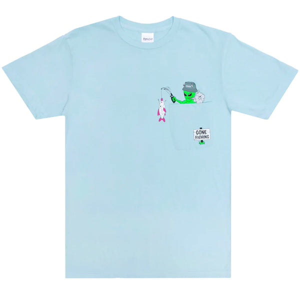 Gone Fishing Pocket Tee