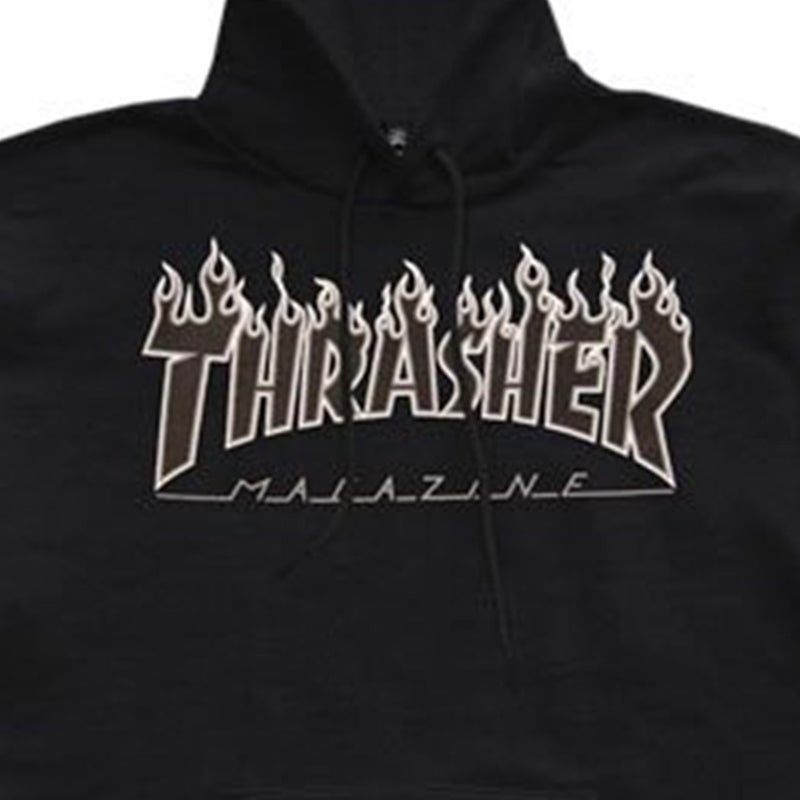 Flame Hoodie (Black/Black)