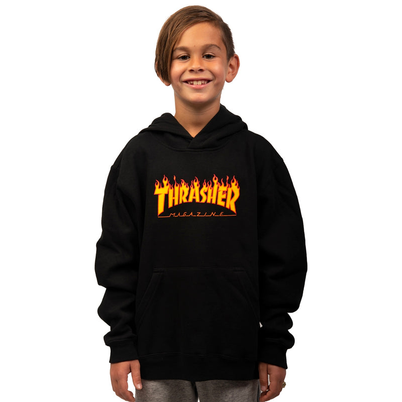 Youth Flame Logo Hood