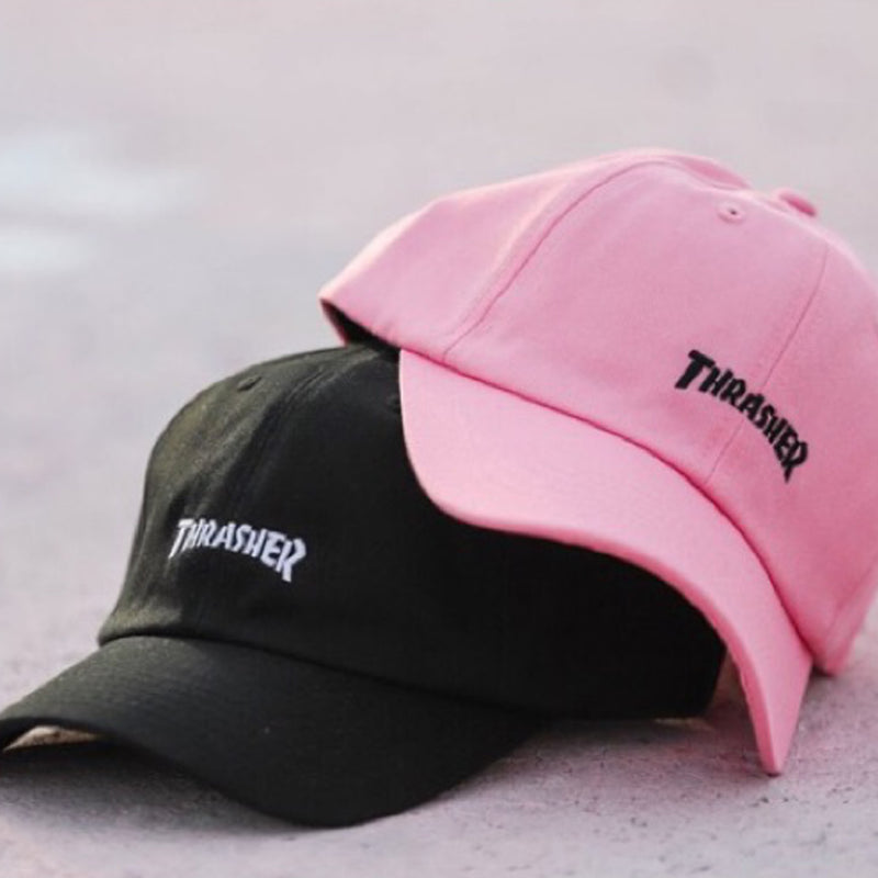 Thrasher Hometown Dad Cap Strapback (Pink)
