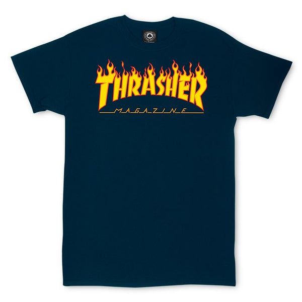 Flame Logo Tee (Navy)