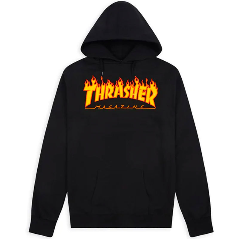 Flame Logo Hoodie (Black)