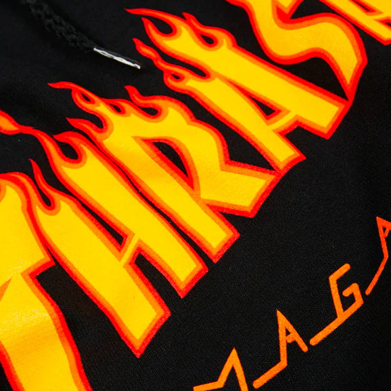 Flame Logo Hoodie (Black)
