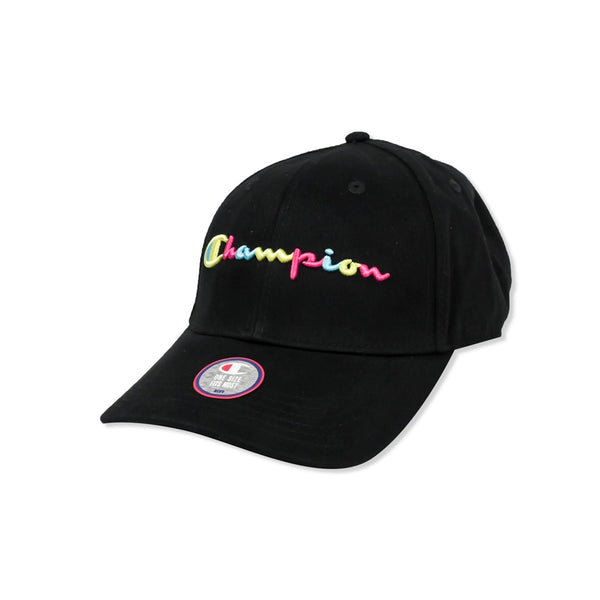 Champion Life® Classic Twill Hat With Multi Pop Script (Black)