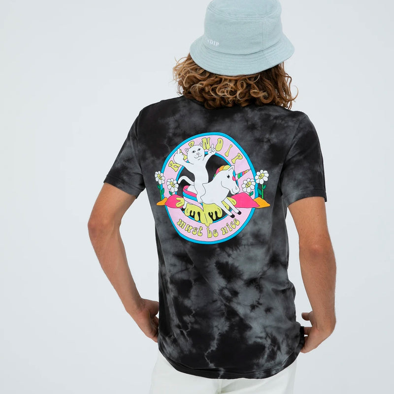 RIPNDIP Unicorn Rider Tee (Black Lightning Wash)