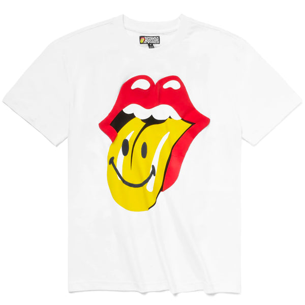 SMILEY® ROLLING STONES TEE (White)