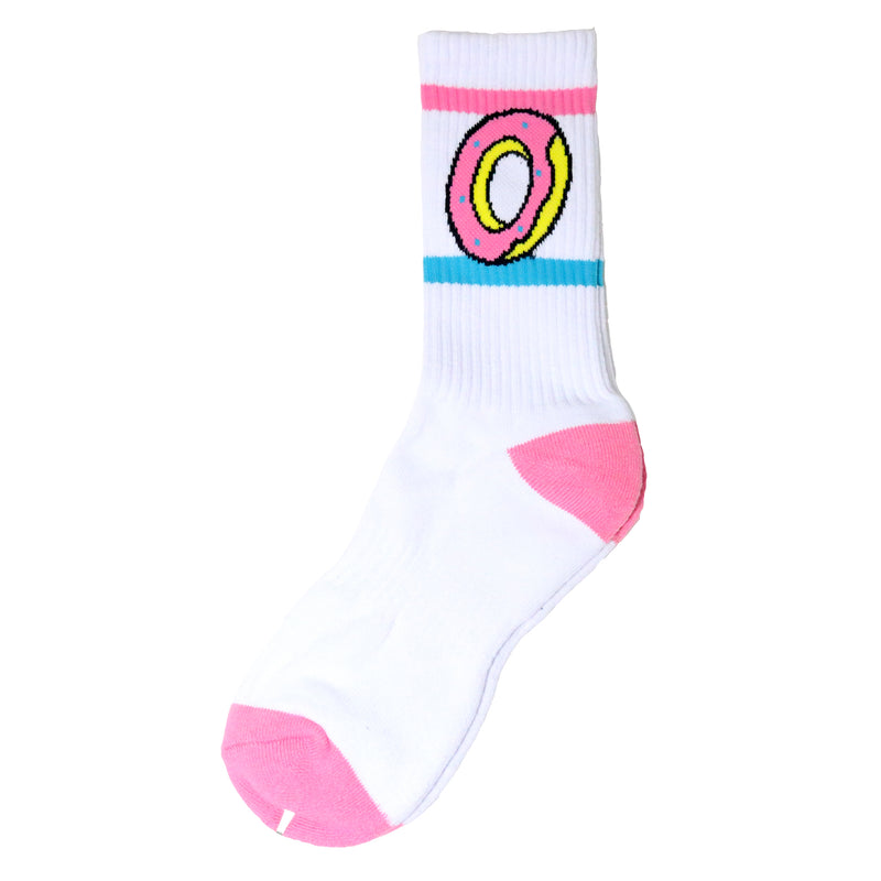 Odd Future Donut Crew Socks (White)