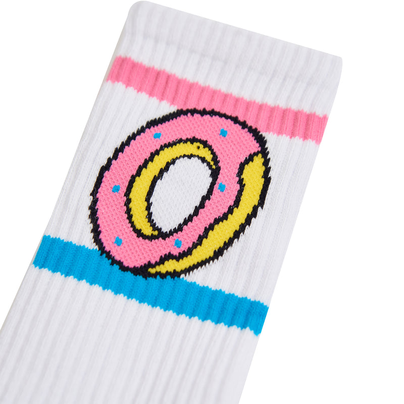 Odd Future Donut Crew Socks (White)