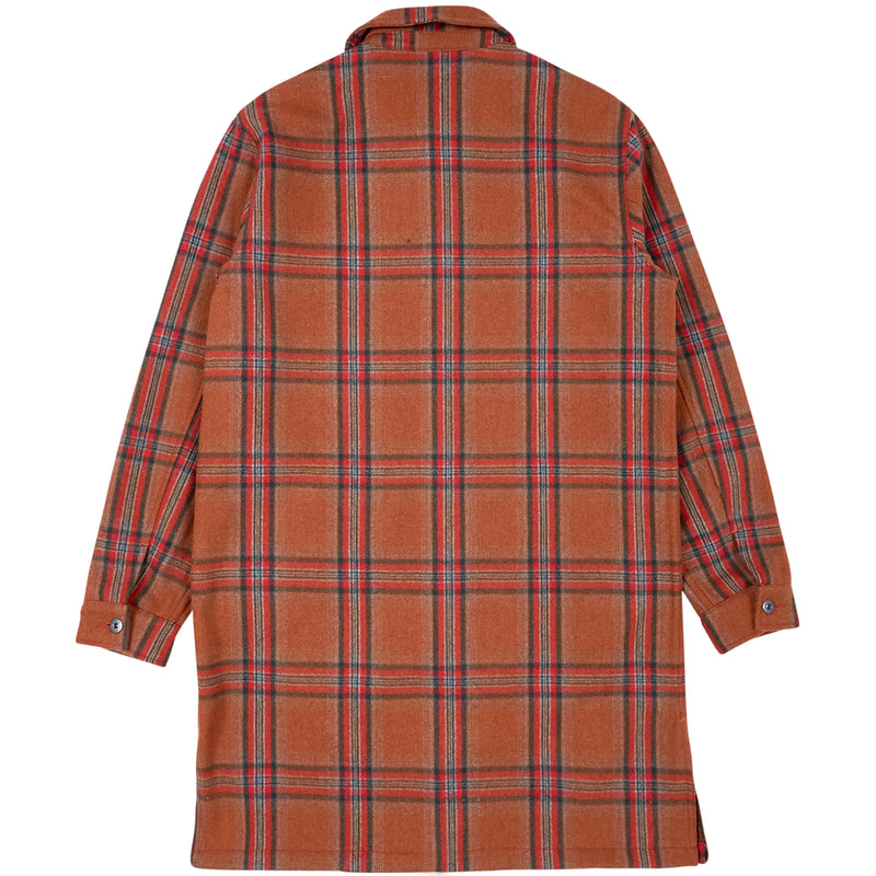 SOUL PLAID TRENCH (Orange)