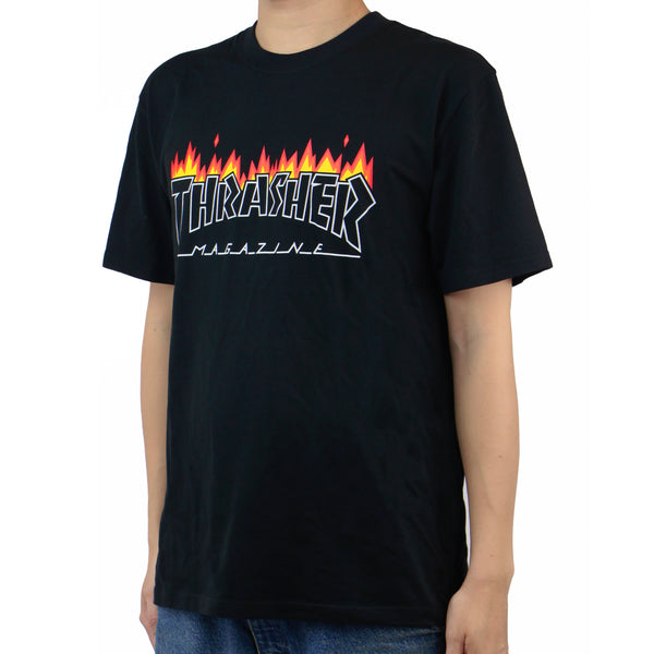 TRIANGLE FLAME TEE (Black)