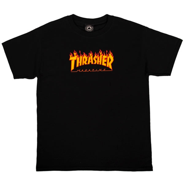 Youth Flame Logo Tee (Black)